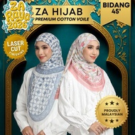 ZOE ARISAH NEW PRINTED HIJAB BAWAL BIDANG 45 TUDUNG SCARF BERCORAK MUSLIMAH MURAH Viral COTTON VOILE