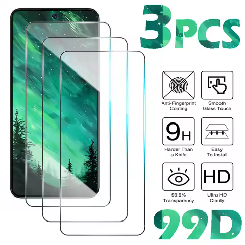 3PCS 9D Tempered Glass Screen Protector For Samsung Galaxy A04 A14 4G A24 A54 5G A05 A15 A35 M10 M20