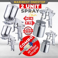 2 UNITS PC-4 F-75 Spray Gun Sprayer Car gun Penyembur Cat Kereta Sembur Cat Gravity Nozzle 1.5mm