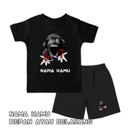SCP 67 KIDS STEAL Cotton Combed Short Sleeve T-Shirt Set