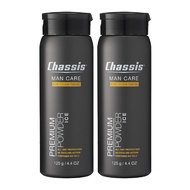 Chassis Ice Premium Natural Body Powder for Men, Anti-Chafing Powder with Odor-Absorbing Formula, Co
