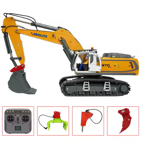 KABOLITE K5901 Alloy Excavator 1/18 K970 RC Electric Excavator Model with Light System Engineering R