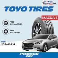 Mazda 3  - TOYO Tyre with installation | TOYO PROXES CR1 / CR2 -205/60R16 / 225/40R18