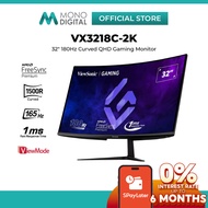 ViewSonic 32" 34" Curved Gaming Monitor 2K QHD Ultrawide UWQHD 180Hz 165Hz IPS PC Display (VX3218C /