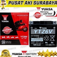 YUASA YTZ6V MOTORCYCLE BATTERY NMAX TURBO BEAT ISS PCX 150 160 VARIO 160 150 125 GENIO ISS MTZ6S GTZ