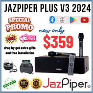 jazpiper voice v3 All-In-One Karaoke System Full Song Library, Control via HP 2 Wireless Rechargeable UHF Microphone