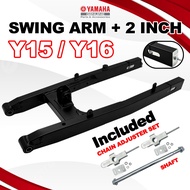 Swing Arm Rear Standard 61CM / +1 INCH Tambah Panjang 63CM Yamaha Y15 V1 V2 / Y15ZR / LC150 Swing Ar