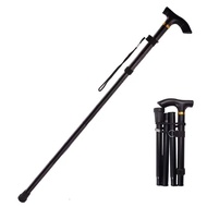 ไม้เท้าเดินป่า อลูมิเนียมโลหะไม้เท้ายืดหดได้ Folding Cane Trekking Poles ไม้เท้าช่วยพยุง ไม้เท้าปีนเ
