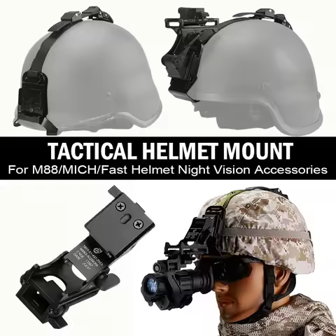 Metal Night Vision Mount Helmet Dumper Tactical M88 MICH2000 LWH Helmet Kit Rhino NVG PVS-14 Bracket