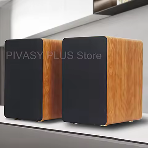100W Passive Speakers 5.25 inch Bookshelf Speaker 2-Way Sound Box 8ohm HiFi Wooden Audio Sound Syste