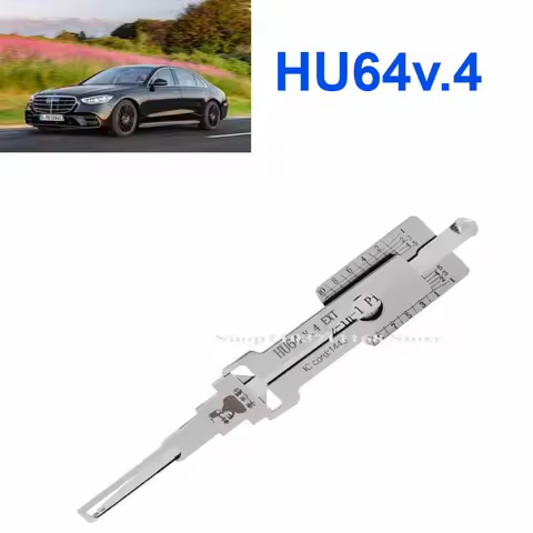 1P HU64 V.4 EXT Lishi Tools Model Lishi 2-in-1 Picking for Automotive Locks - Mercede/s-Ben/z Maybac