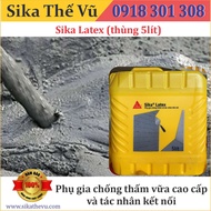 Phụ gia hỗ trợ chống thấm vữa cao cấp và tác nhân kết nối _ Sika Latex - 05 lít - SIKA THẾ VŨ
