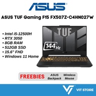 ASUS TUF Gaming F15 i5-12500H RTX 3050 FX507Z-C4HN027W 8GB DDR4 3200MHz 512GB SSD 15.6" 144Hz IPS FHD W11 I5 Laptop