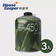 妙管家 450g 高山瓦斯罐 3罐組(高山瓦斯罐)