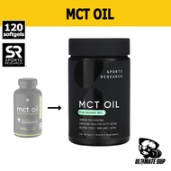 Sports Research MCT Oil Softgels For Weight Loss,100% Non-GMO Coconuts, Keto Friendly, Digestive Sup