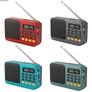 CHERRY3WK Portable Radio, Rechargeable LED Display Music Player, FM USB TF Bluetooth-Compatible Hand