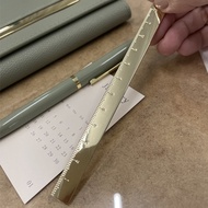 [Ruler] Metal Ruler Painting Multifunctional Mini Portable Small Ruler Student Stationery Ruler Tita