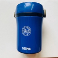 Thermos blue navy color lunch 日本品牌 藍色 飯壺 午餐盒 便當盒 保溫 連原裝餐具