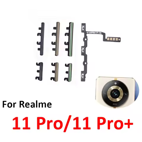 For Realme 11 Pro Plus Phone New Housing Power Volume Button On Off Switch Key Internal Flex Cable P