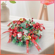 [szxmkj2] Christmas Advent Wreath Candlestick Decorations Gift Centerpiece Candleholder for Living Room Holiday Tradition Door Home