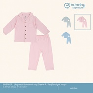 Bubaby ชุดนอนผ้าใยไผ่ แขนยาวแบบติดกระดุมตรง / Pyjamas Bambus Long Sleeve PJ Set (Straight snap)