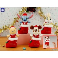 AUTHENTIC Disney Sega Japan *Fun Fan Amuse* 21cm Mickey Ms Bunny Christmas Bell Plush | Soft toy Kids Children Gift idea