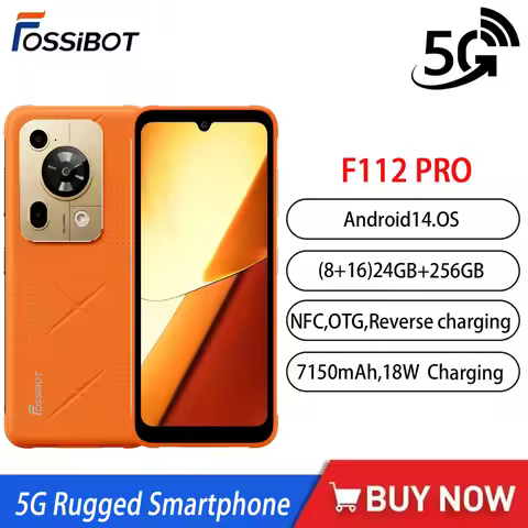 Fashion Fossibot F112 PRO 5G Rugged Smartphone 6.88" HD+ 7150mAh RAM & ROM 24G+256G Mobile Phone And