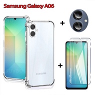 For Samsung A06 case Transparent phone case samsung Galaxy a06 Screen Protectorclear tempered glass 