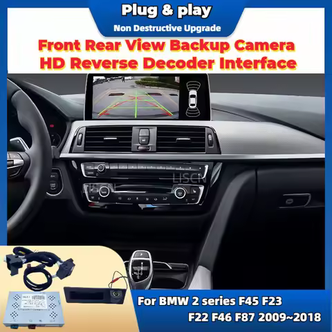 Front Rear View Backup Camera For BMW 2 Series F45 F23 F22 F46 F87 2009~2018 OEM Screen Plug and Pla