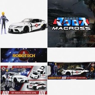(減價)罕有：全新未開：VF-1S 連角色福卡 TOYOTA SUPRA JADA 1比24金屬車成品(車長8寸)：福卡 隊長 王牌 Roy Focker 女武神 韋基利 Valkyrie 超時空要塞