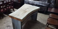 原木造型餐桌 一格二手家具 客廳實木家具 懷舊時尚