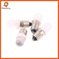 Pinkcat 5Pcs E10 Led Bulb E10 DC 3V 6V 12V 24V Instrument Bulb E10 Indicator Bulb Old Fashioned Flas
