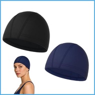 Swim Hat Women 2 Piece Waterproof Elastic Breathable Hat Water Resistant Swim Cap for Women Men Kids