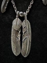 TADY&KING 特大LL 銀羽毛一對吊墜 順豐到付