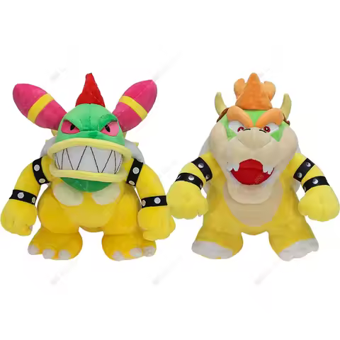 Anime Mario Plush Wonder Bowser Jr. Yoshi Shy Guy Dry Bones Toadette Roy Lggy Lemmy Soft Stuffed Pel