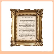 Medieval Wall Retro Music Score Piano Painting Pendulum Score French Table van Desktop Decoration Ma