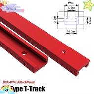 FANSIN 1Pcs T-Track, Aluminium Alloy 300-600mm T-Slot Track, T Slider Fixture Slot Slide 19 Type 19x