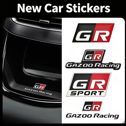 Car Body Rear Sticker for Toyota GR Gazoo Racing Sport Emblem Yaris Hiace Estima Hilux Rav4 Supra Ca