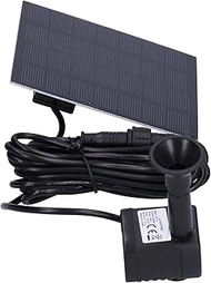 Boat Bilge Pump DC 7V 1.8W Solar Brushless Fountain Pump, 180L Floating Waterfall Fountain Pond Gard