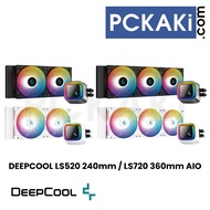 DEEPCOOL LS520 / LS720 (240mm / 360mm) ARGB / ZERO DARK AIO FC120 ARGB FANS CPU LIQUID COOLER BLACK 