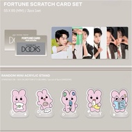 2025 DOYOUNG CONCERT [Doors]-FORTUNE SCRATCH CARD SET/RANDOM MINI ACRYLIC STAND Unpacked In Front Of
