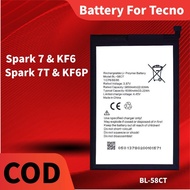 Battery For TECNO SparK 7 / 7T Bateri BL-58CT