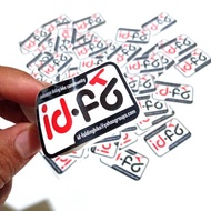 stiker id fb indonesia folding bike model printing anti air sepeda