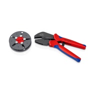 KNIPEX MultiCrimp Crimping Pliers w/changer magazine empty คีมย้ำพร้อมแม็กกาซีนเปล่า รุ่น 9733LE