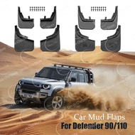 For Land Rover Defender 90 110 L663 Mud Guard 2020-2025 No Punching Car Fender Splash Guards Mud Fla