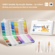 ENMY 12-80 Colors Dual Tip Acrylic Marker Pen Coloring Pen Highlight Acrylic Marker Office Supplies 