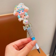 GARZHE24272 Hoạt hình Bút bi Pop Mart Kuromi Melody Mực đen Bút viết Di động Sanrio Bút gel Đồ dùng