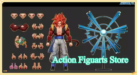 Demoniacal Fit SHF Dragon Ball GT Super Saiyan SSJ4 Gogeta Anime ActionFigure Model Toys