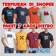 DISTRO T-SHIRTS FOR MEN AND WOMEN GET 7 PCS