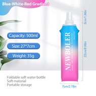 NEWBOLER 150ml 250ml 500ml Soft Flask TPU Foldable Water Bottle  Sports Soft Bottle For Hiking Joggi